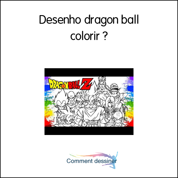 Desenho dragon ball colorir